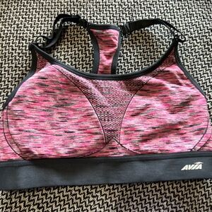 Avia Black and Pink Sports Bra